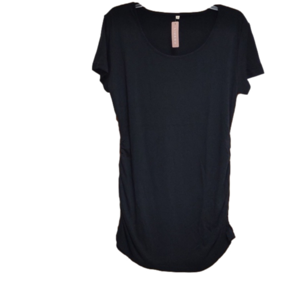 Liu & Qu new with tag, black short sleeve maternity top, XL